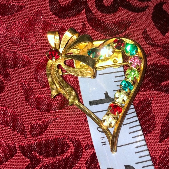 Set of Vintage 12kt GF earrings and brooch - Picture 8 of 9